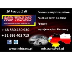 Polska-Niemcy-Belgia-Holandia przewóz osób i paczek